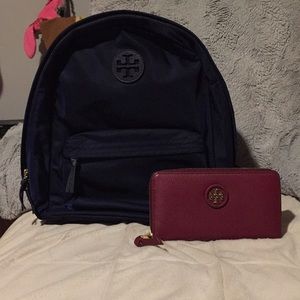 Tory Burch Backpack & Wallet bundle!!